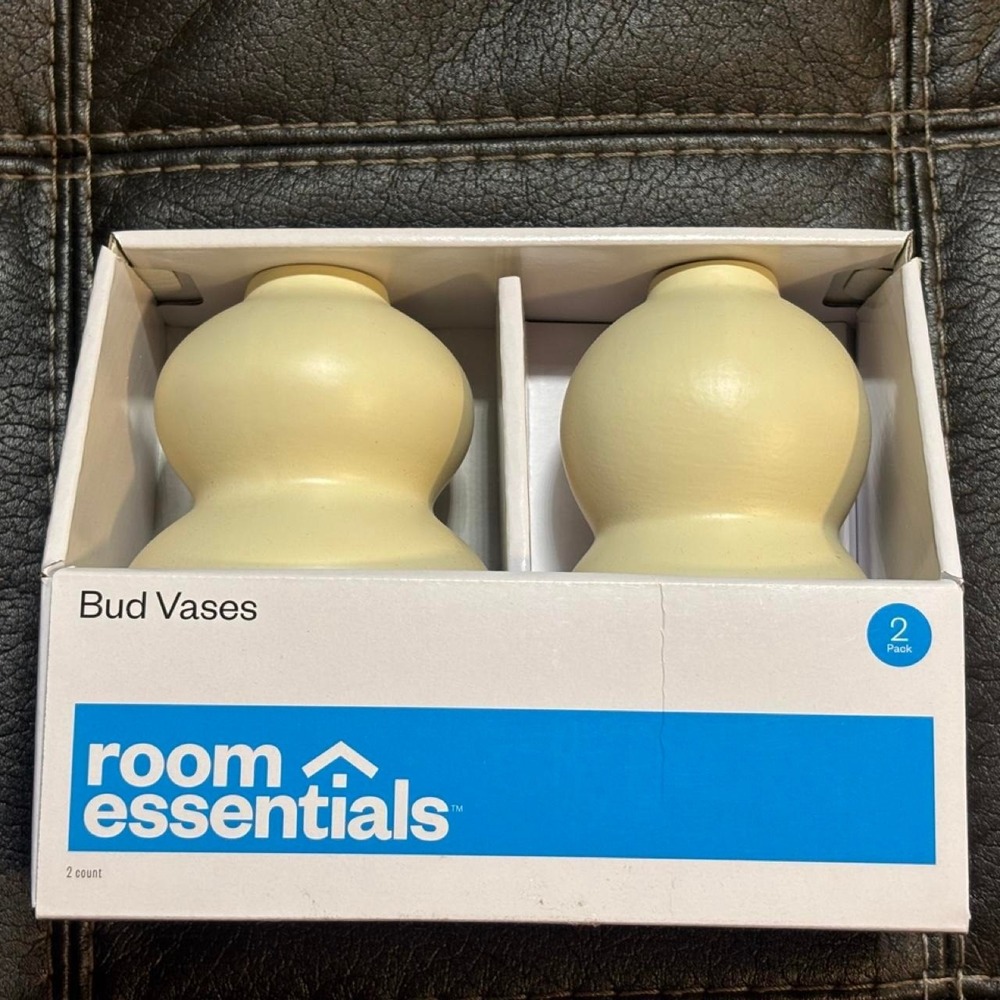 2pack Bud Vases - Room Essentials NEW in Box Bedroom Living Room Decor